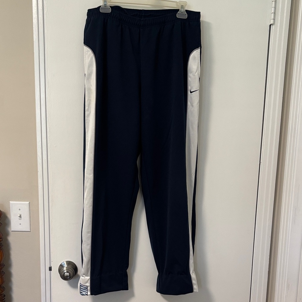 Nike  Mens Navy and White Athletic Joggers